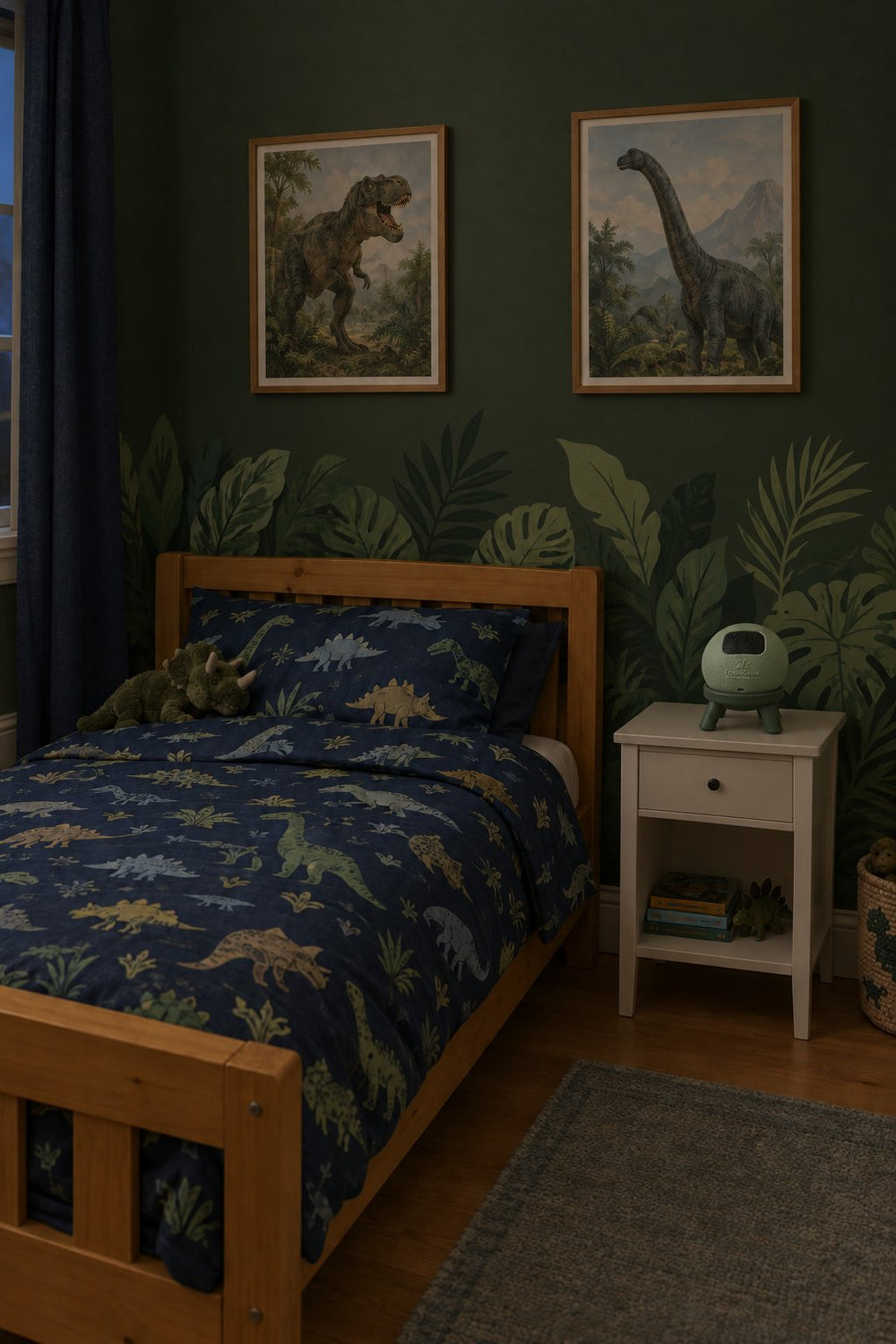Kids bedroom before FossilGlow is switched on